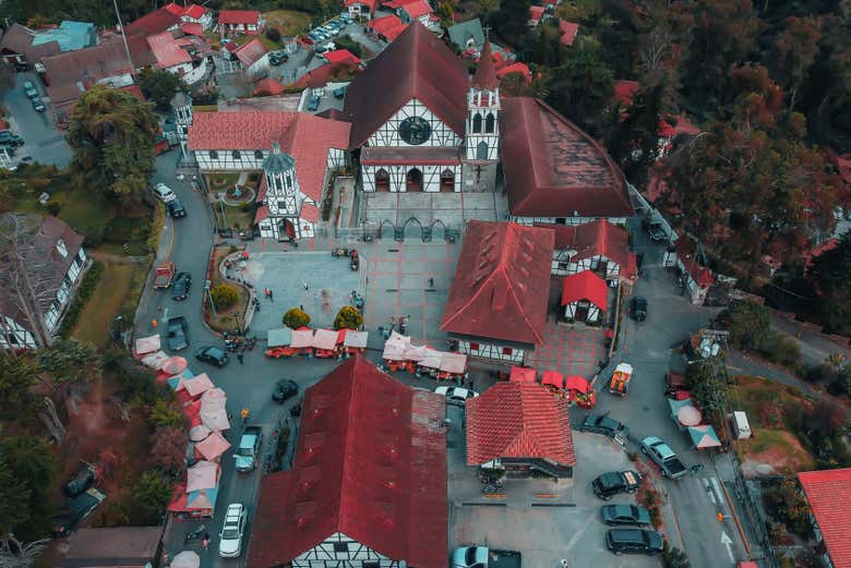 Aerial views of Colonia Tovar