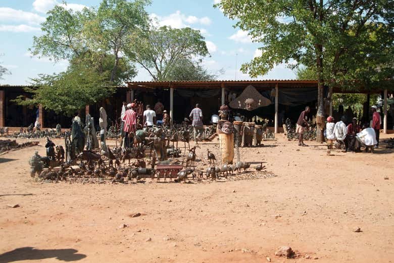 Un marché de Victoria Falls